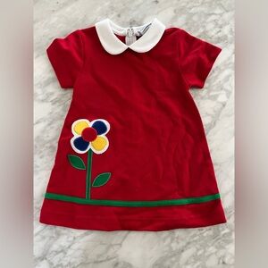 NWT Florence Eiseman Red Pique Knit Dress 18m
